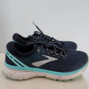 Brooks Ghost 11 Lace-Up Low Top Comfort‎ Running Sneakers Navy Blue Size 7D
